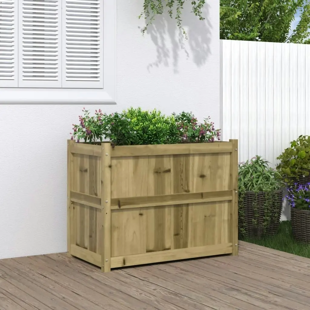 Garden Planter 90x50x70 cm Impregnated Wood Pine 837473