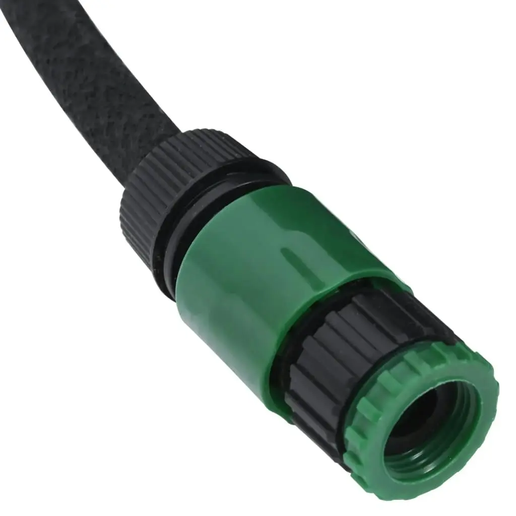 Garden Soaker Hose Black 0.6" 100 m Rubber 155875