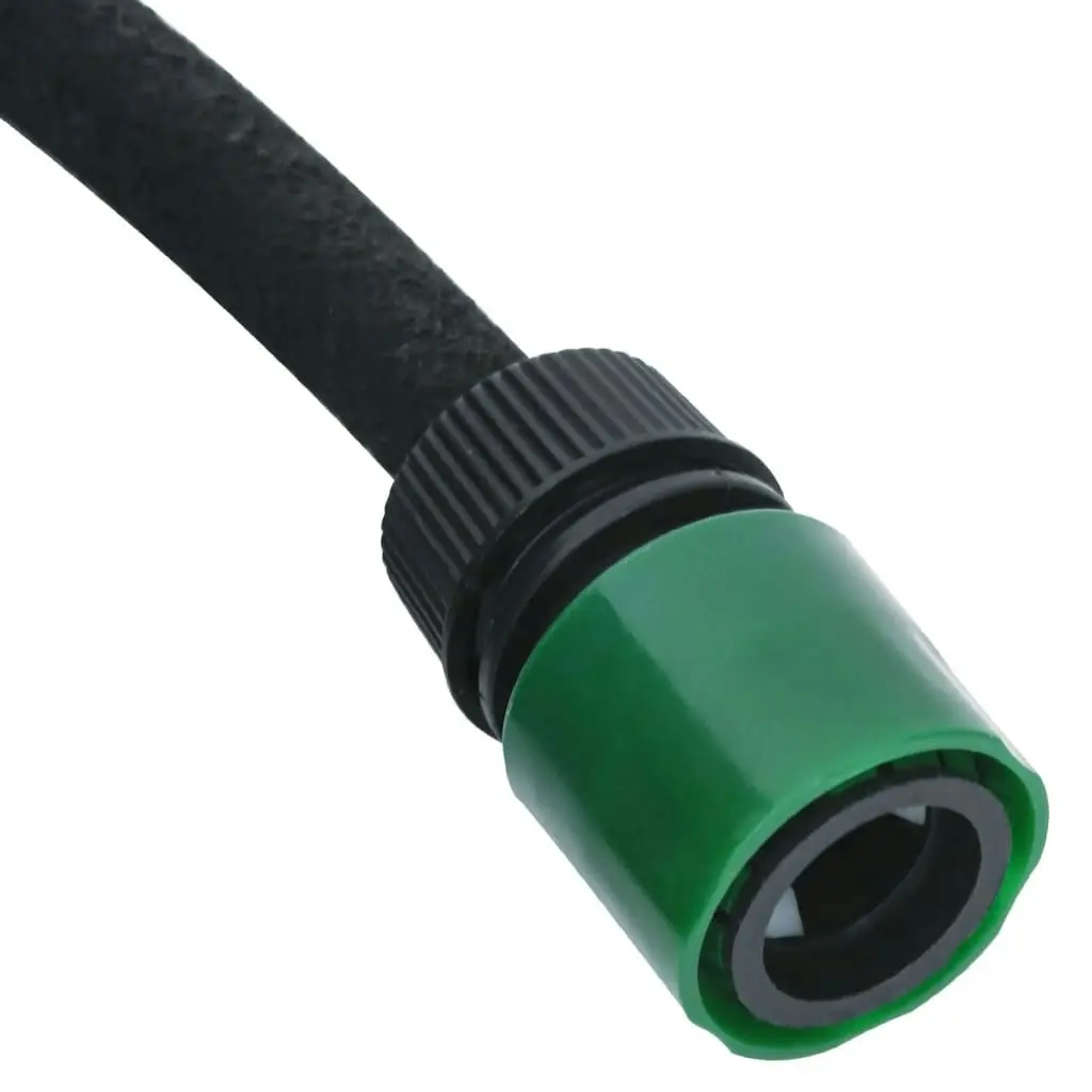 Garden Soaker Hose Black 0.6" 100 m Rubber 155875