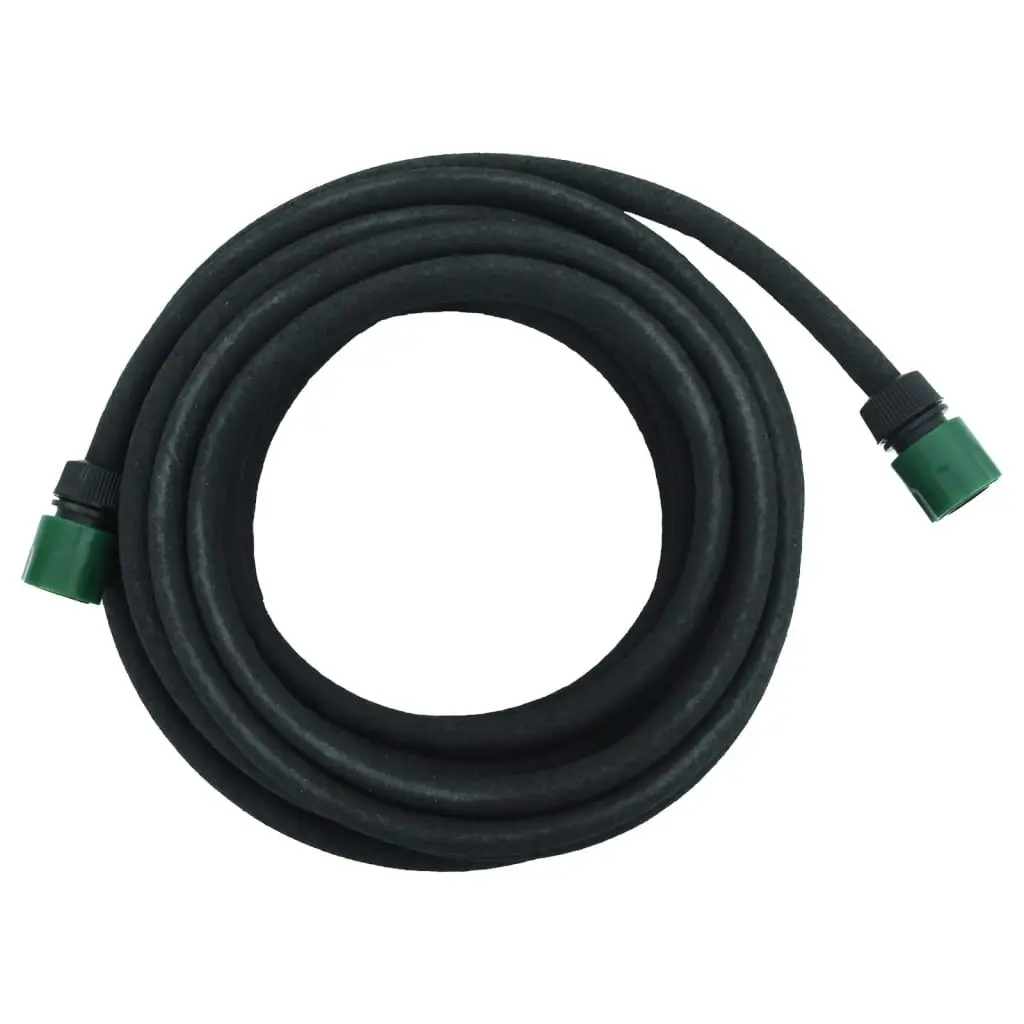 Garden Soaker Hose Black 0.6" 10 m Rubber 155869