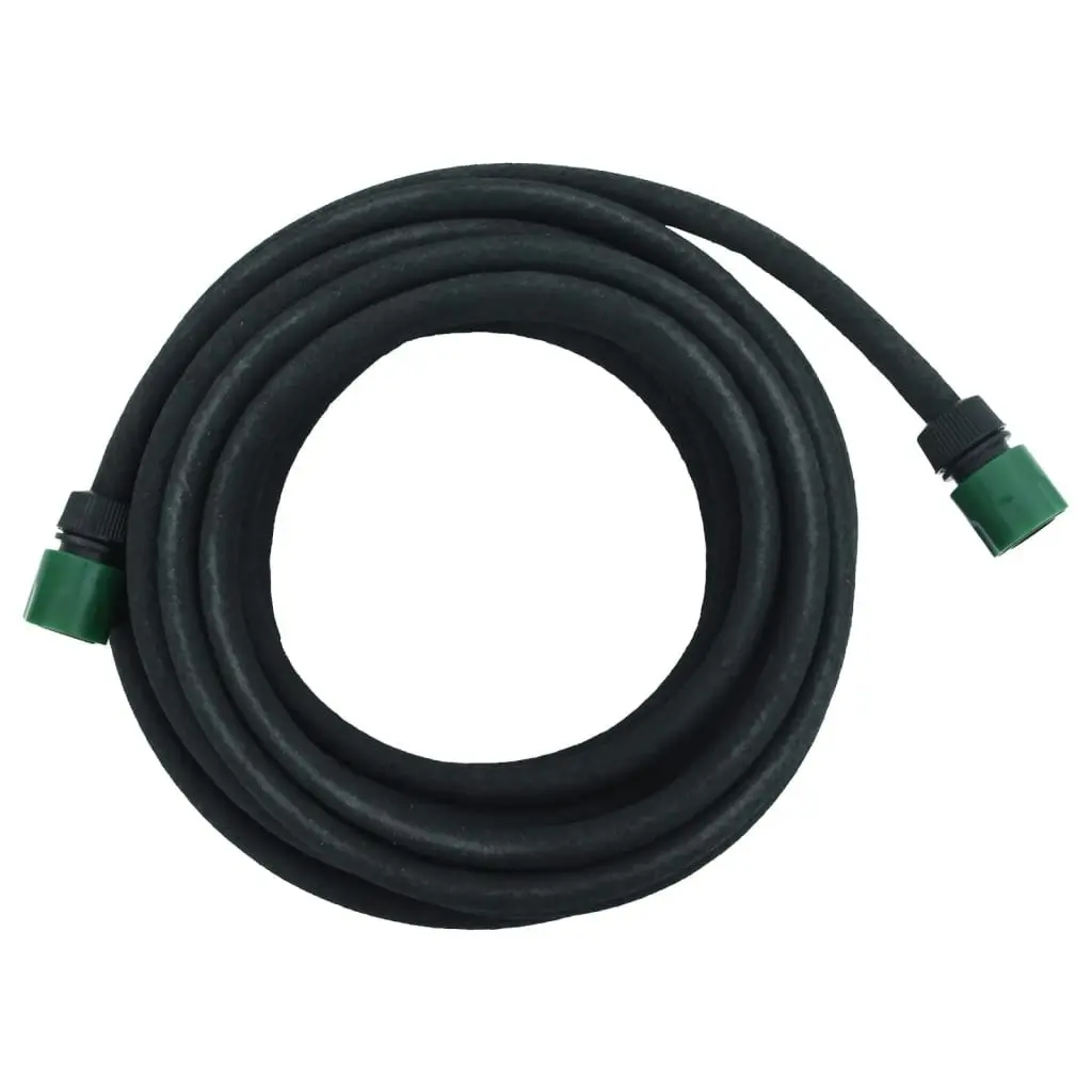 Garden Soaker Hose Black 0.6" 10 m Rubber 155868