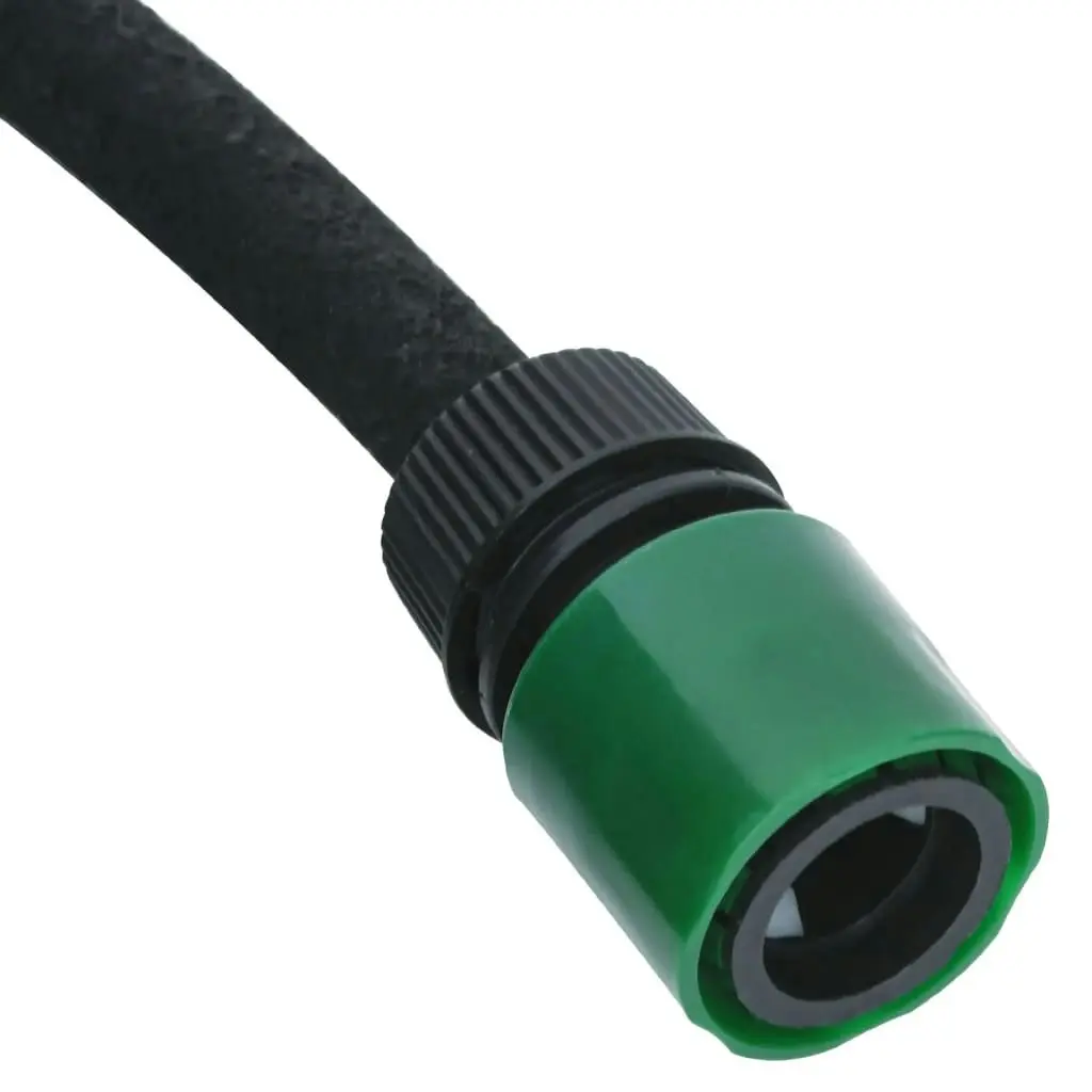 Garden Soaker Hose Black 0.6" 50 m Rubber 155872