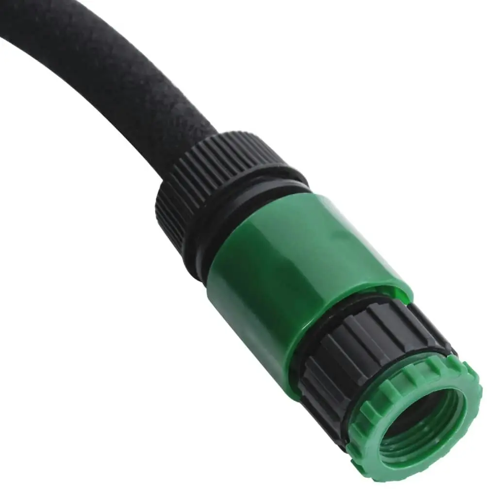 Garden Soaker Hose Black 0.6" 25 m Rubber 155870