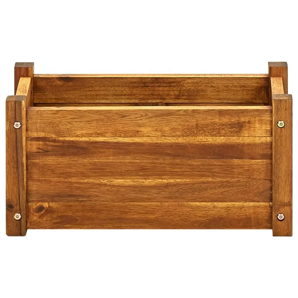 Garden Raised Bed Acacia Wood 50x25x25 cm 42565