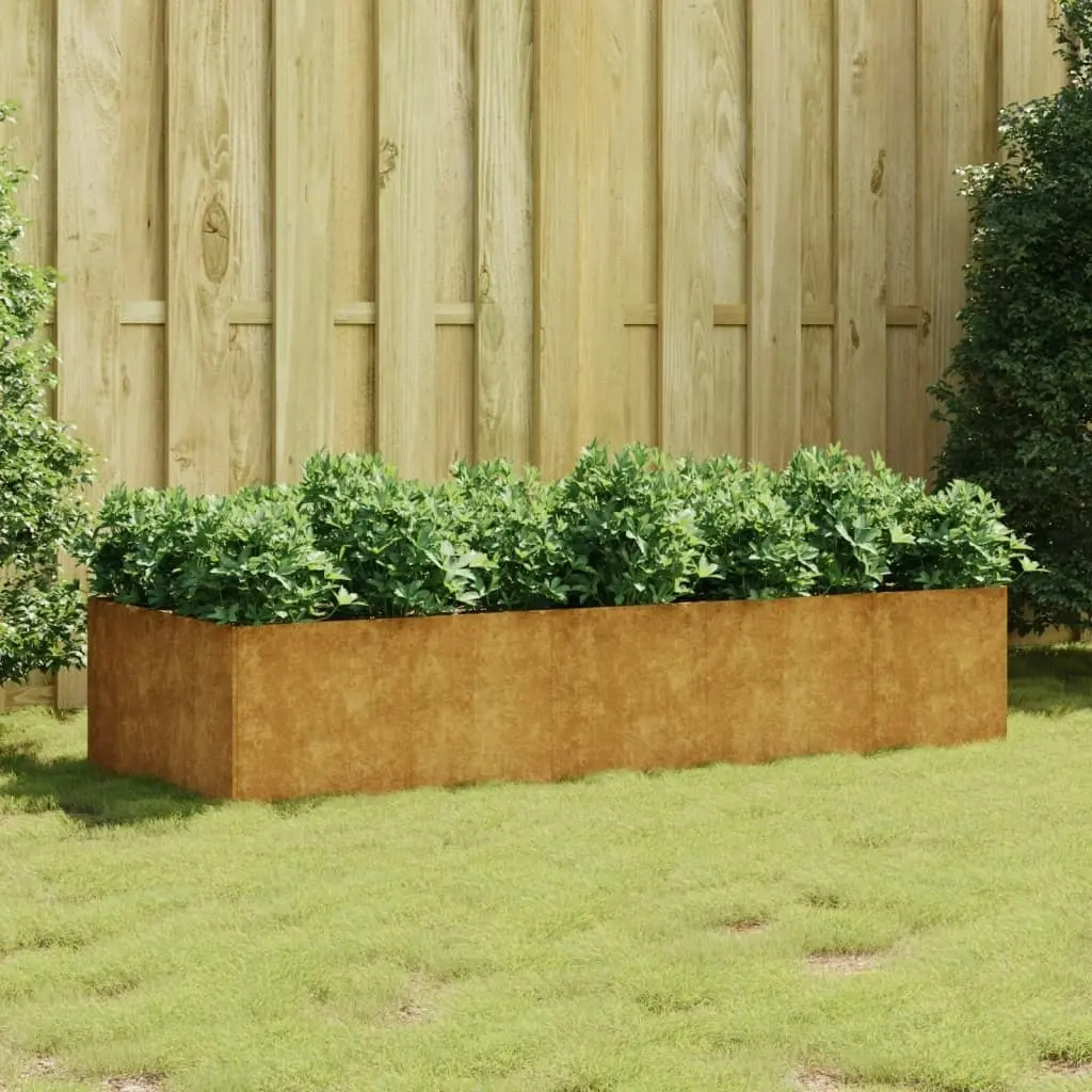 Garden Raised Bed 200x80x40 cm Corten Steel 824533