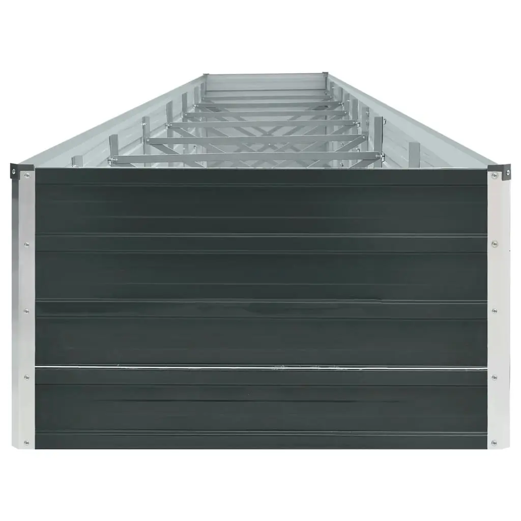 Garden Raised Bed Galvanised Steel 600x80x45 cm Anthracite 47075