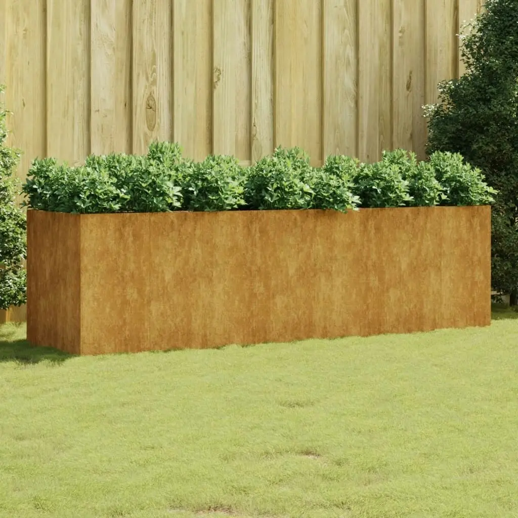 Garden Raised Bed 280x80x80 cm Corten Steel 824540