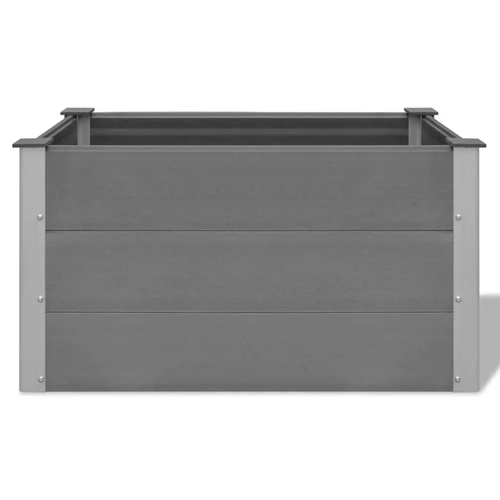 Garden Raised Bed WPC 100x50x54 cm Grey 43603