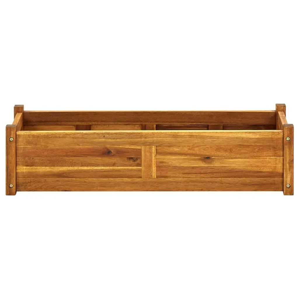 Garden Raised BedAcacia Wood 100x30x25 cm 42566