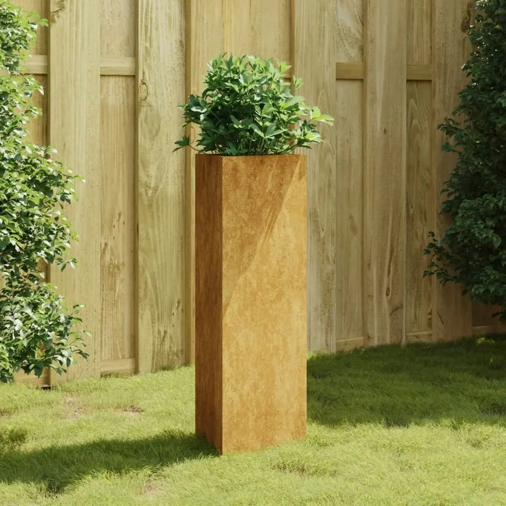 Garden Planter 30x26x75 cm Corten Steel 824545