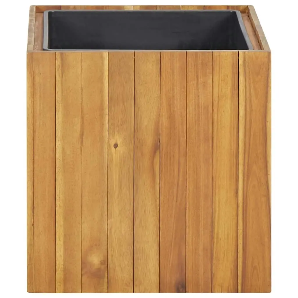 Garden Raised Bed Pot 43.5x43.5x44 cm Solid Acacia Wood 46569