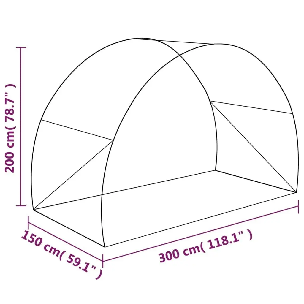 Greenhouse 4.5 mÂ² 300x150x200 cm 45533