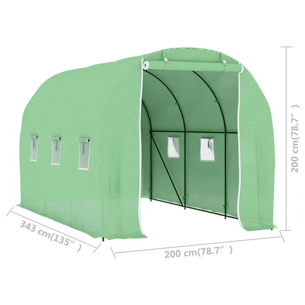 Greenhouse 6.86 mÂ² 3.43x2x2 m 48164