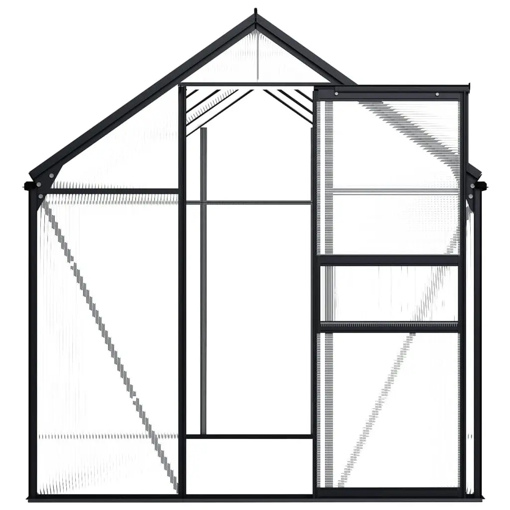 Greenhouse Anthracite Aluminium 4.75 mÂ² 48210