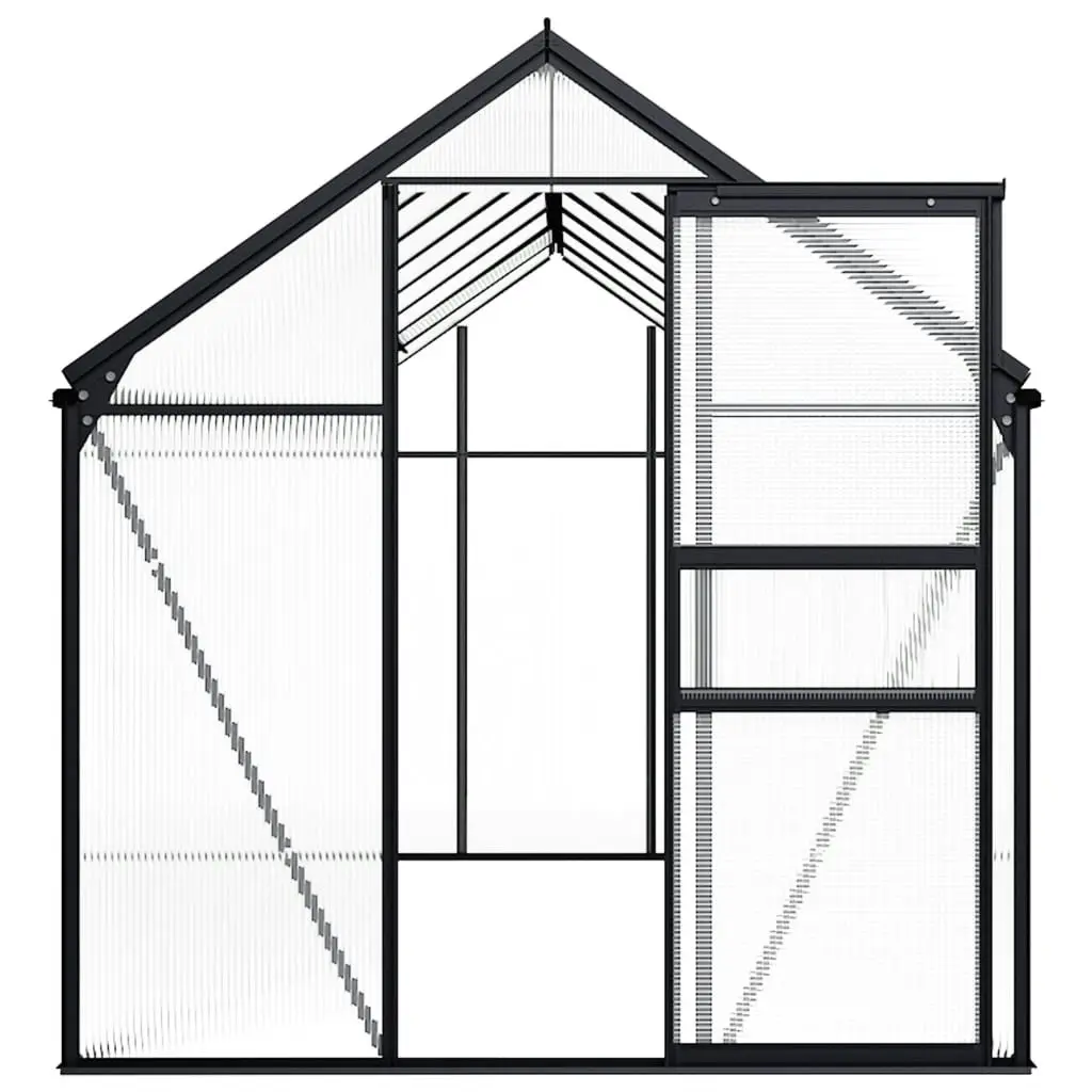 Greenhouse Anthracite Aluminium 9.31 mÂ² 48214