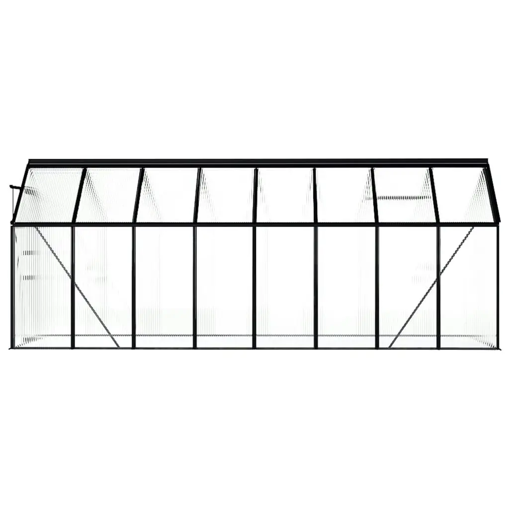 Greenhouse Anthracite Aluminium 9.31 mÂ² 48214