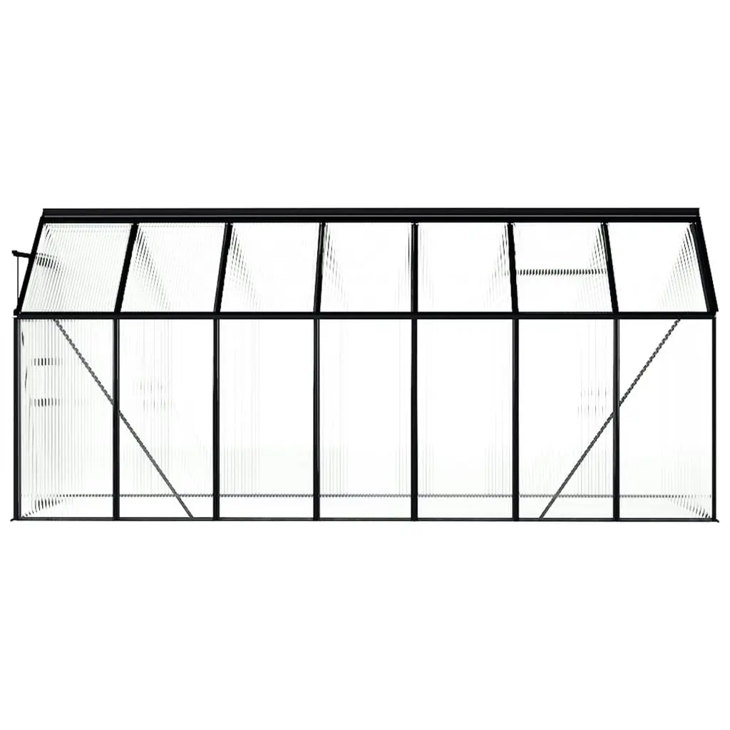 Greenhouse Anthracite Aluminium 8.17 mÂ² 48213