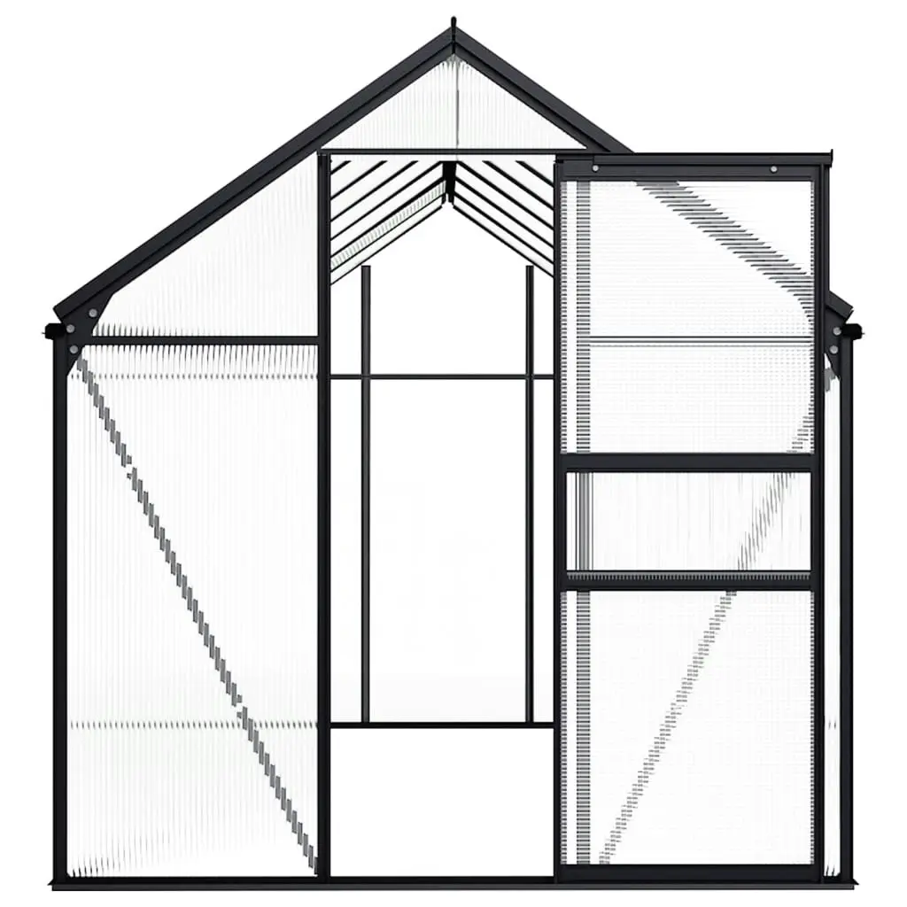 Greenhouse Anthracite Aluminium 8.17 mÂ² 48213