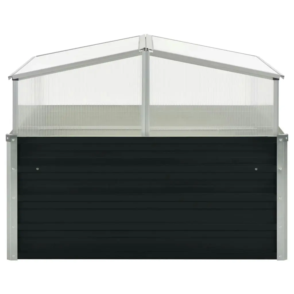 Greenhouse Anthracite 100x100x77 cm Galvanised Steel 45724