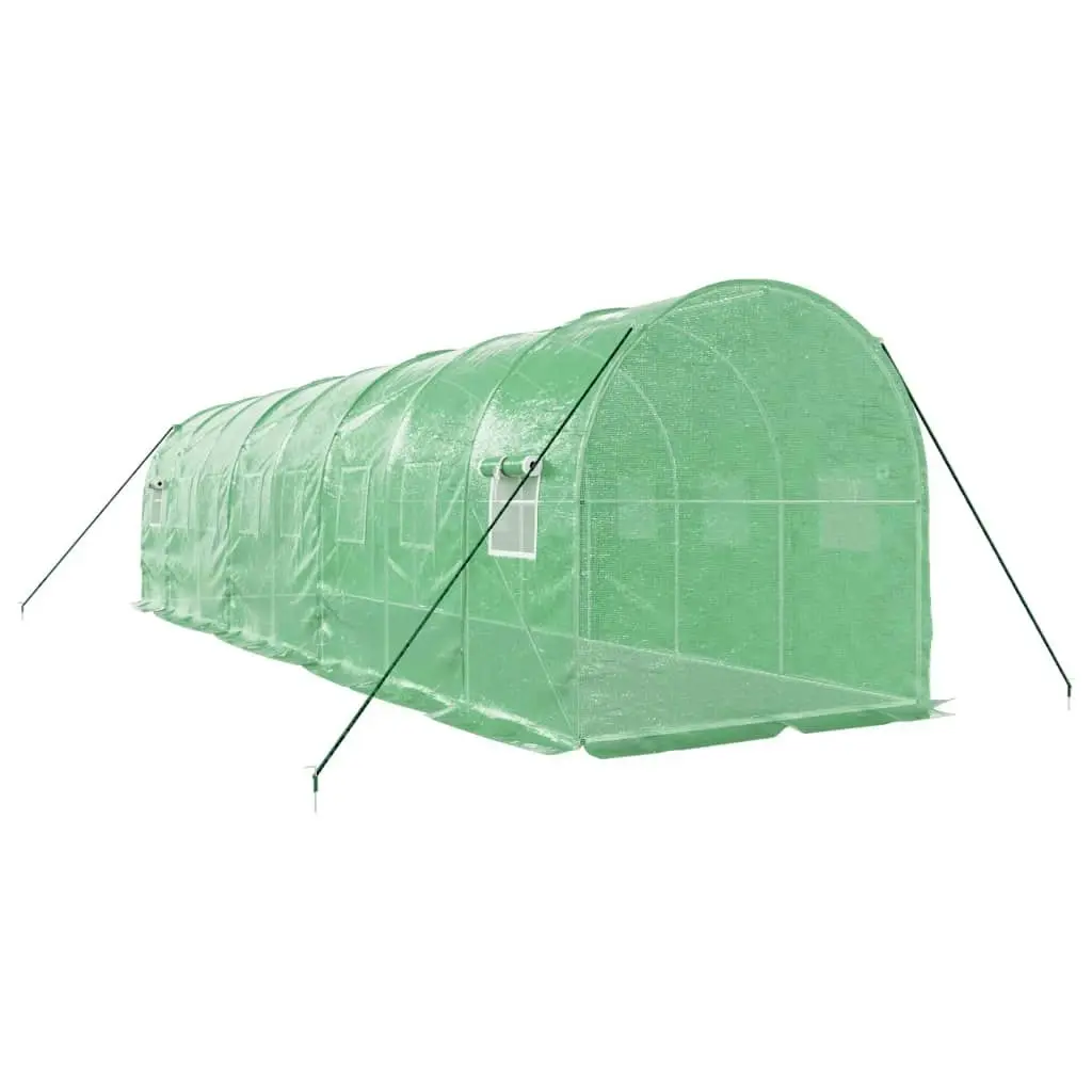 Greenhouse with Steel Frame Green 16 mÂ² 8x2x2 m 3188019