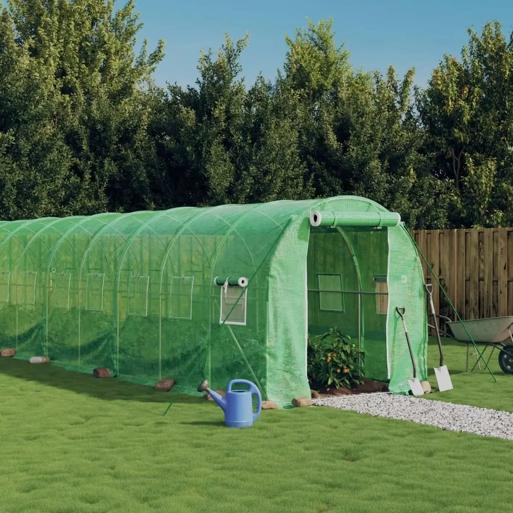 Greenhouse with Steel Frame Green 44 mÂ² 22x2x2 m 3188026