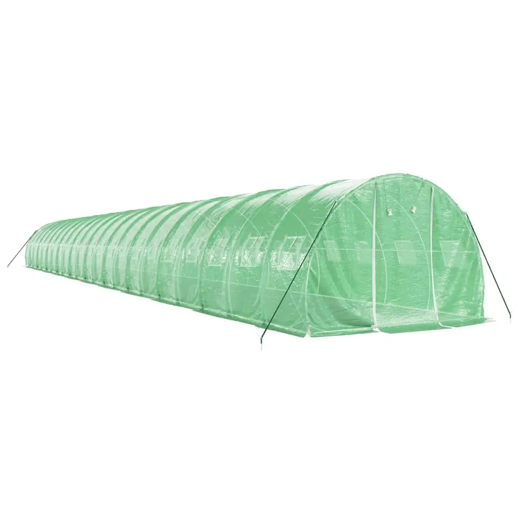 Greenhouse with Steel Frame Green 66 mÂ² 22x3x2 m 3188048