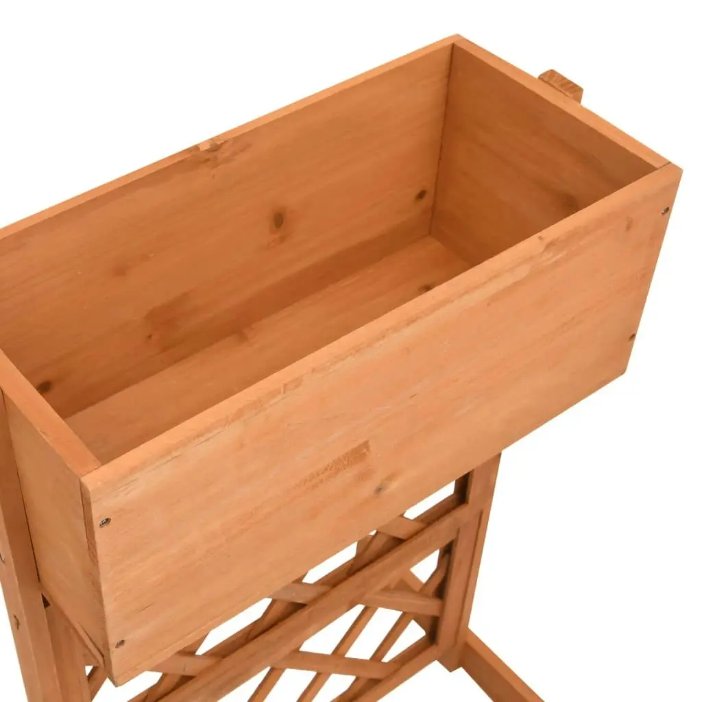 Garden Trellis Planter Orange 45x30x74 cm Solid Firwood 314838