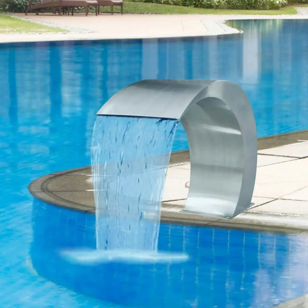 Garden Waterfall Pool Fountain Stainless Steel 45x30x60 cm 41685