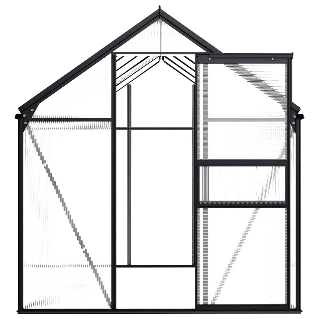 Greenhouse Anthracite Aluminium 5.89 mÂ² 48211