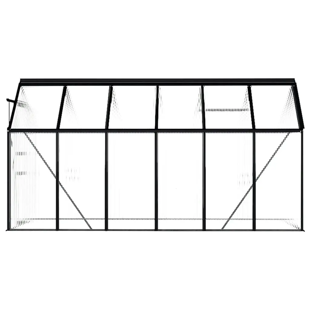 Greenhouse Anthracite Aluminium 7.03 mÂ² 48212