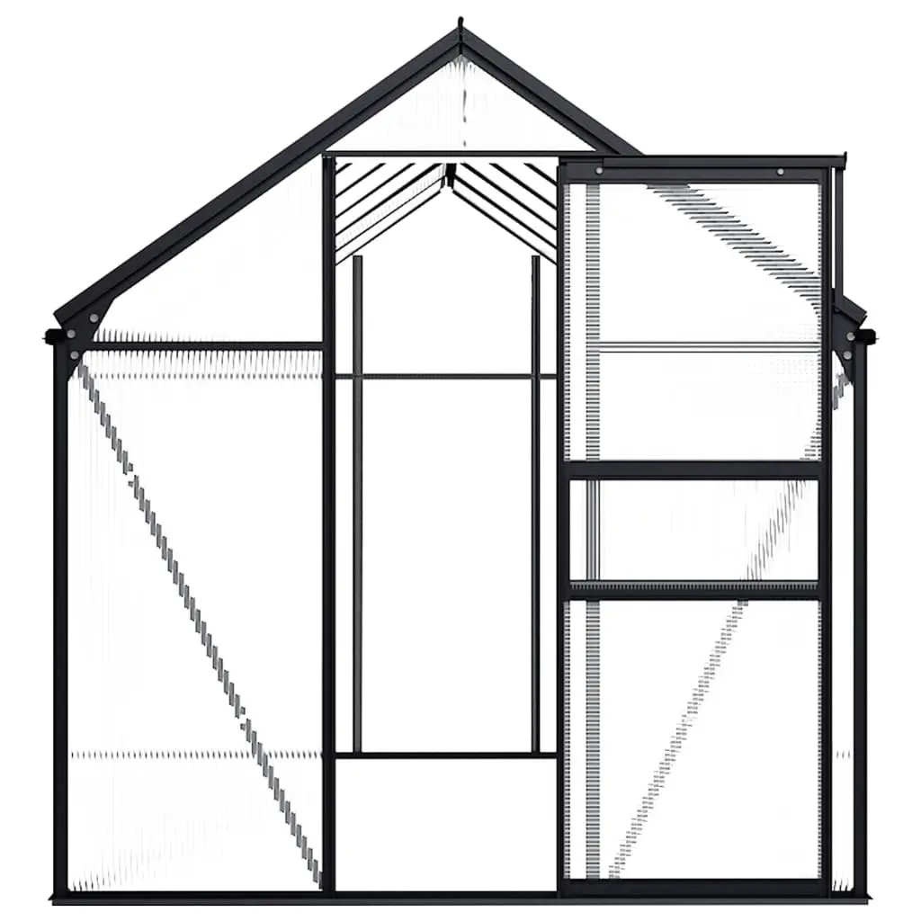 Greenhouse Anthracite Aluminium 7.03 mÂ² 48212