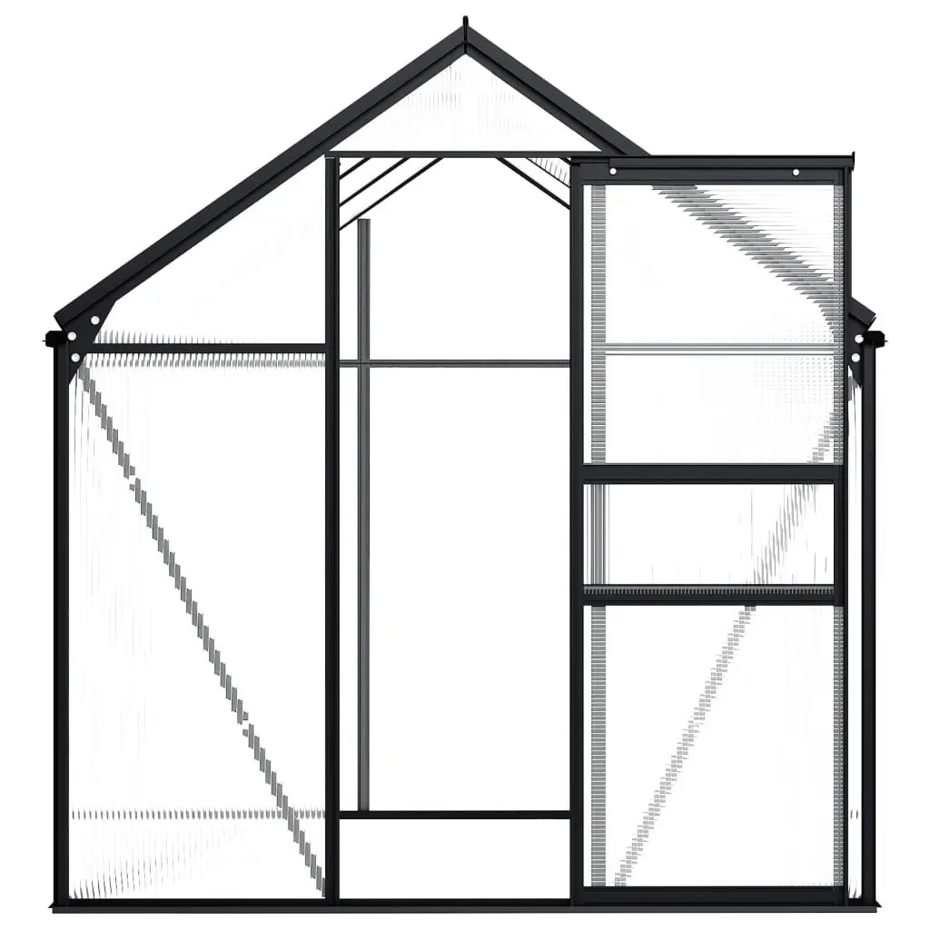 Greenhouse Anthracite Aluminium 3.61 mÂ² 48209