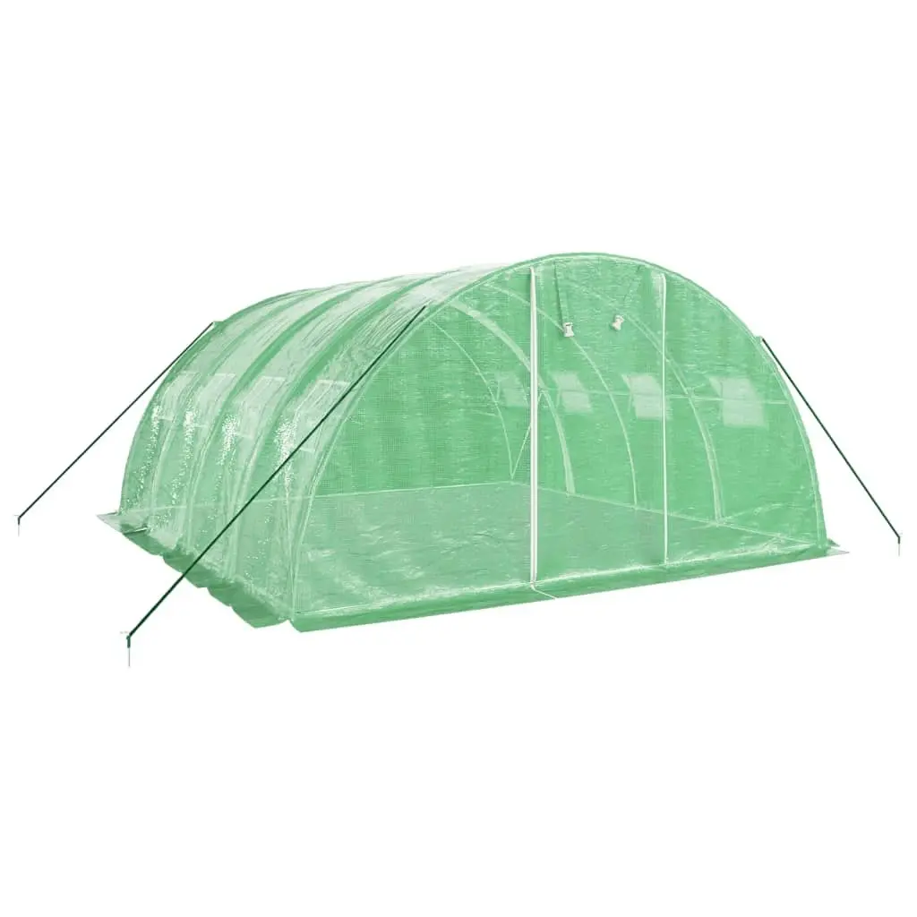 Greenhouse with Steel Frame Green 16 mÂ² 4x4x2 m 3188061