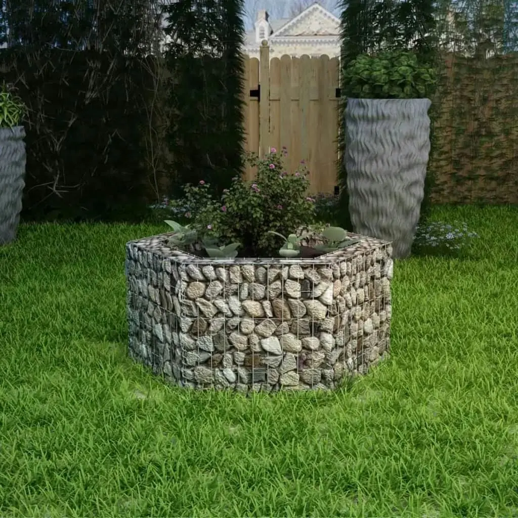 Hexagonal Gabion Raised Bed 100x90x50 cm 142532