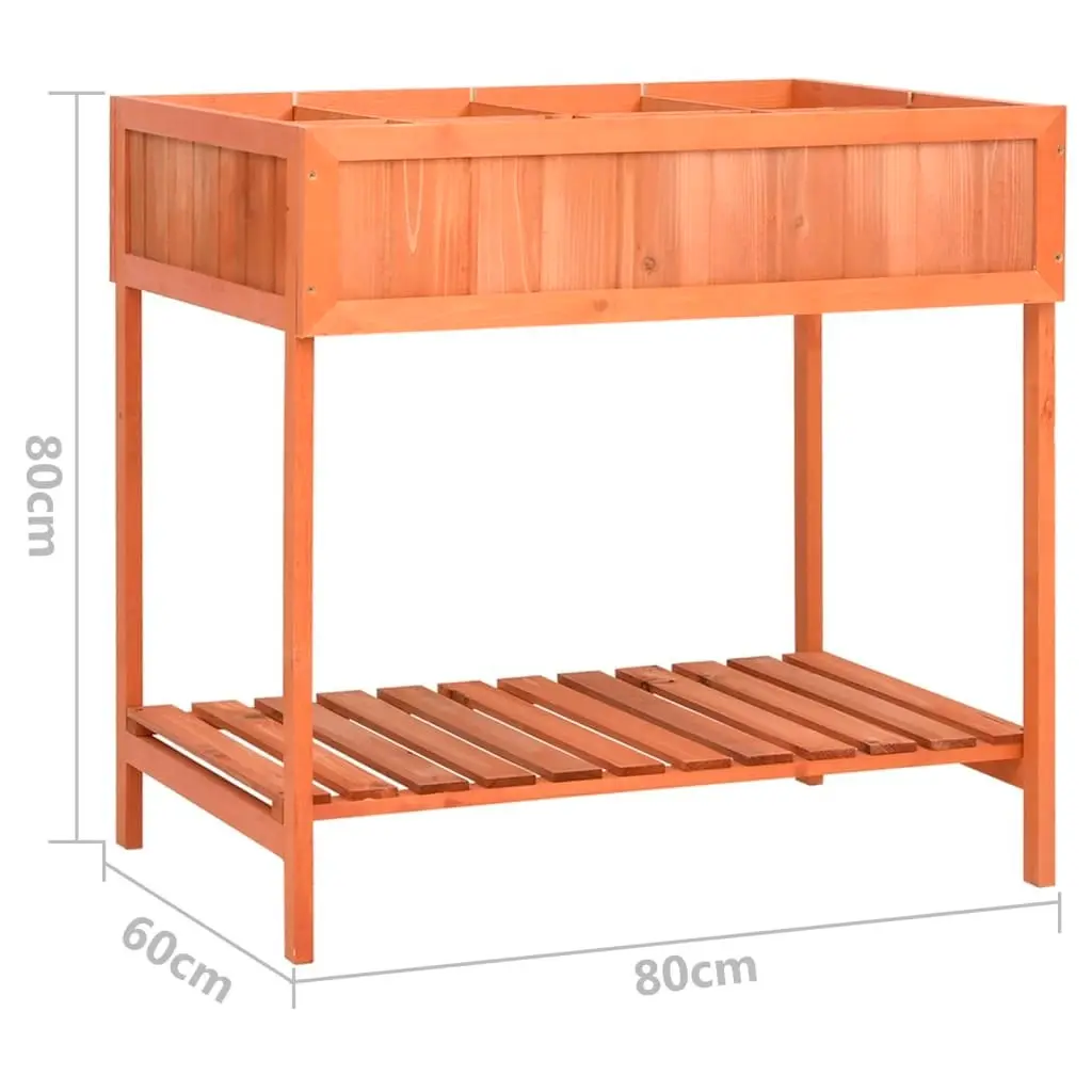 Herb Planter 80x60x80 cm Solid Firwood 170882