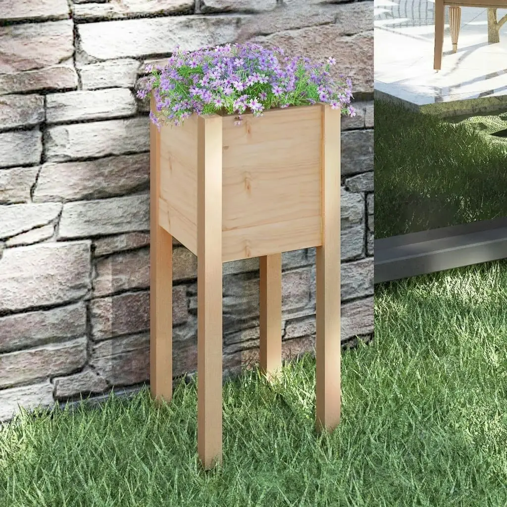 Garden Planter 31x31x70 cm Solid Pinewood 810779