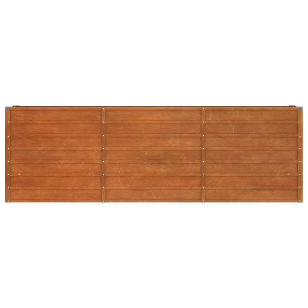 Garden Raised Bed Rusty 240x40x77 cm Corten Steel 151955