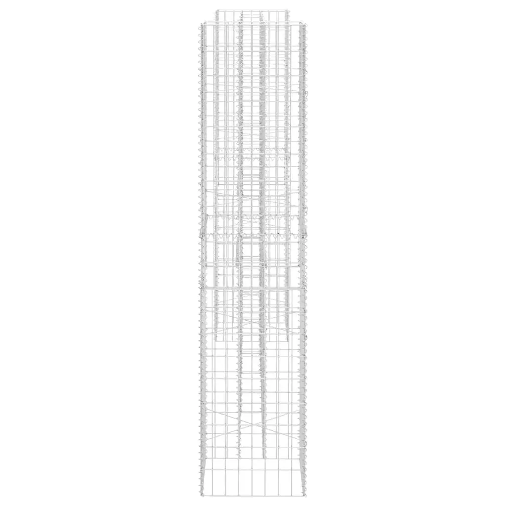 H-Shaped Gabion Planter Steel Wire 260x40x200 cm 145665