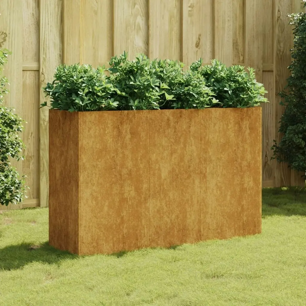 Garden Raised Bed 120x40x80 cm Corten Steel 824526