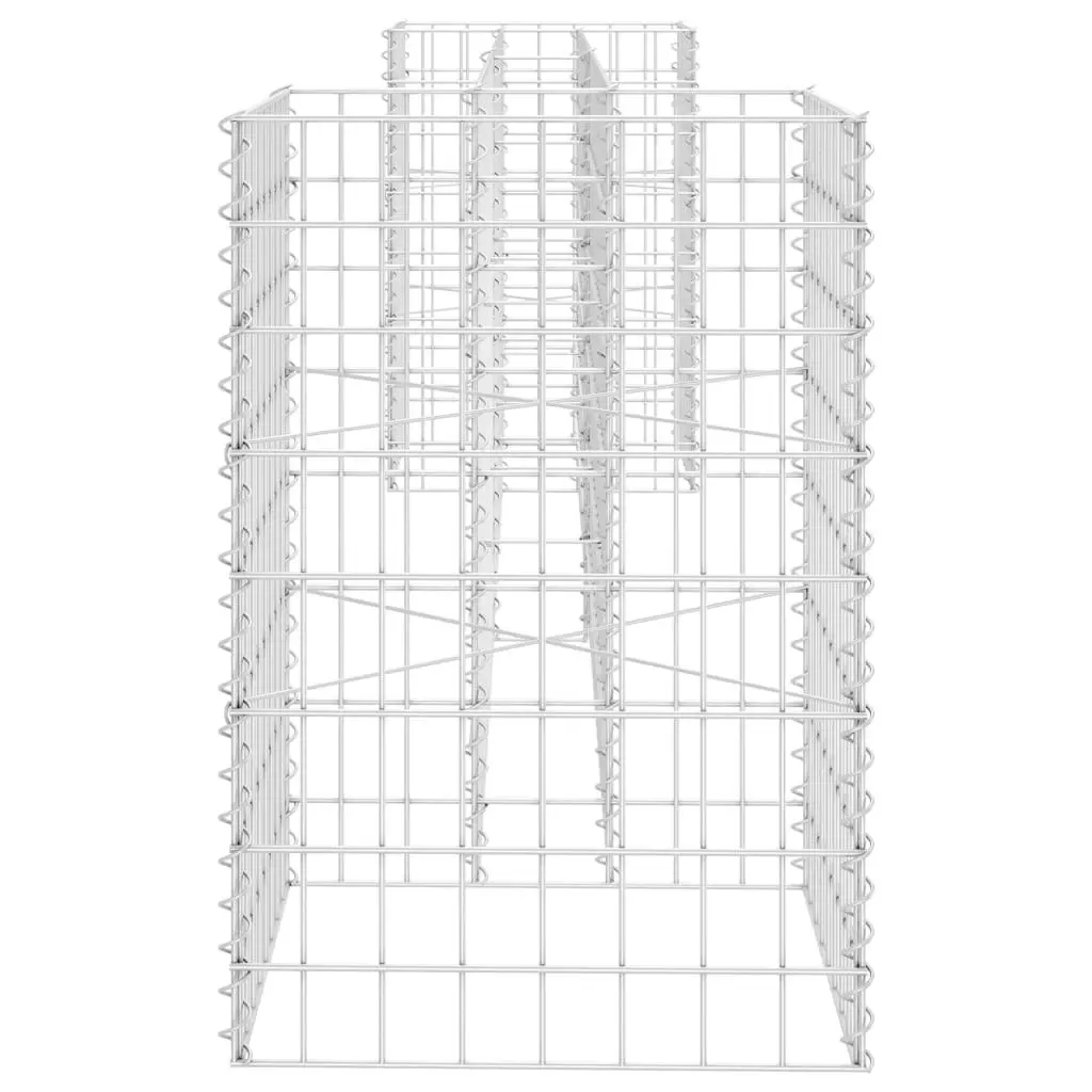 H-Shaped Gabion Planter Steel Wire 260x40x60 cm 145659