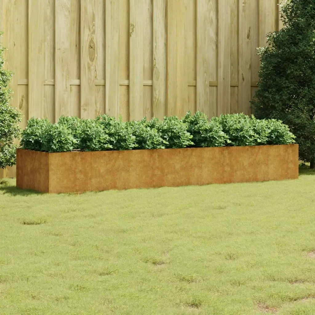 Garden Raised Bed 280x80x40 cm Corten Steel 824534