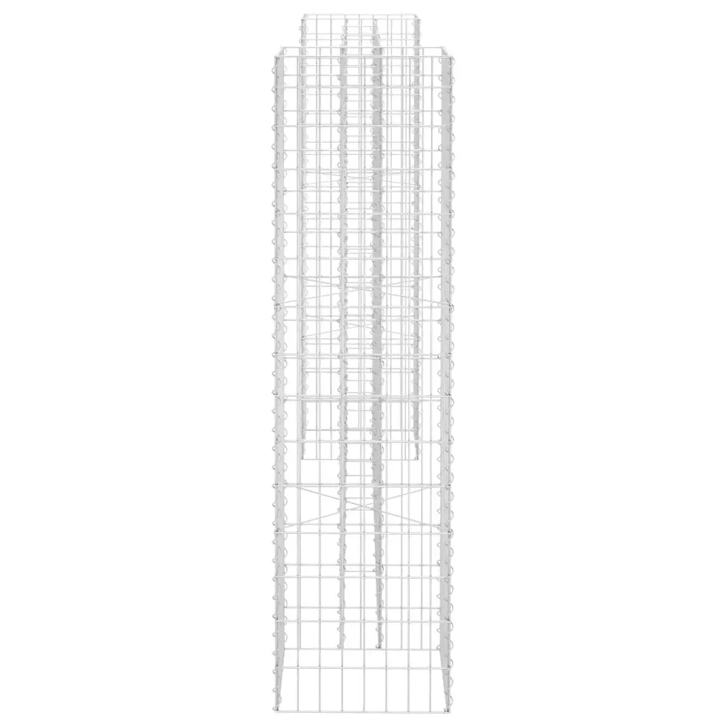 H-Shaped Gabion Planter Steel Wire 260x40x150 cm 145663