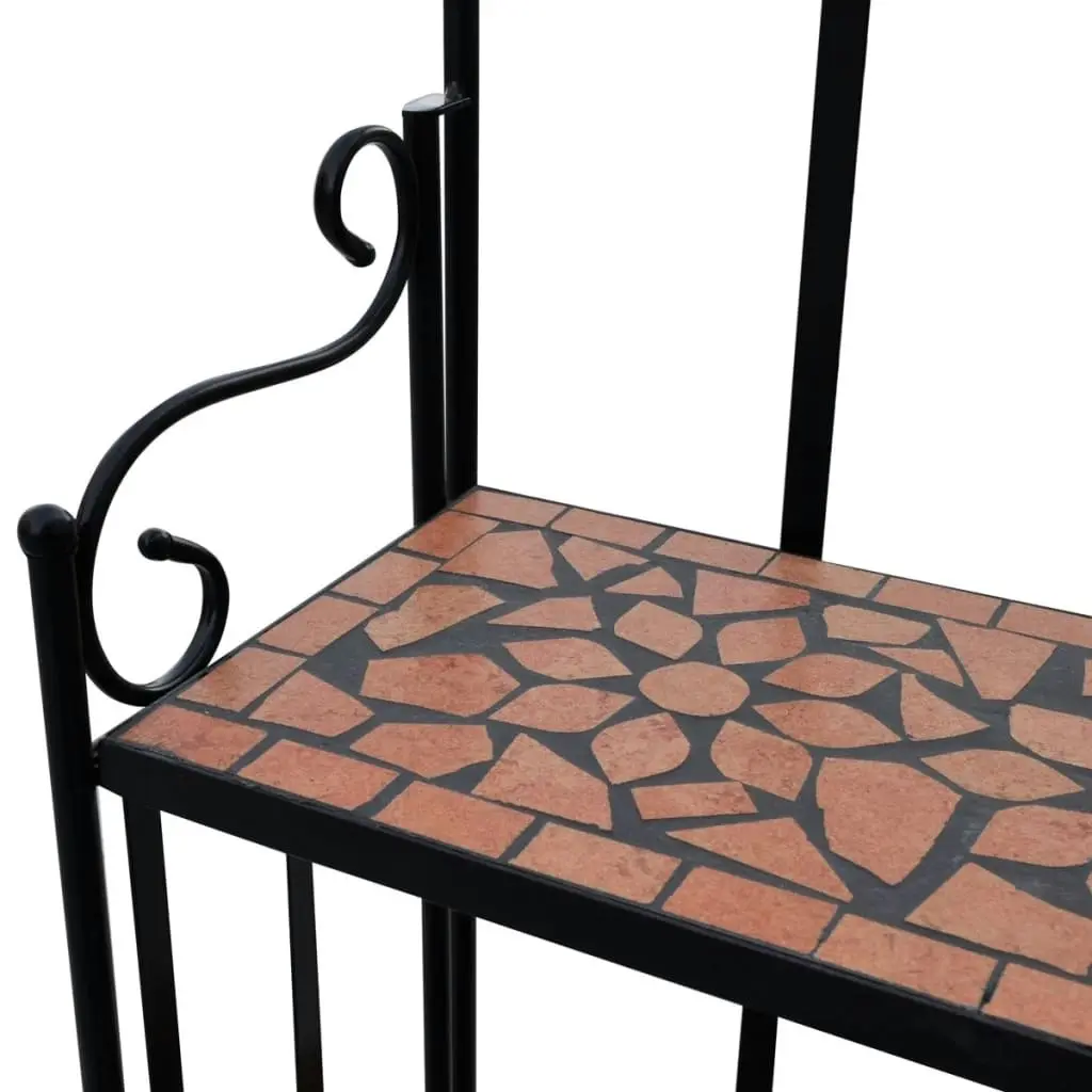 Mosaic Plant Stand Terracotta 41131