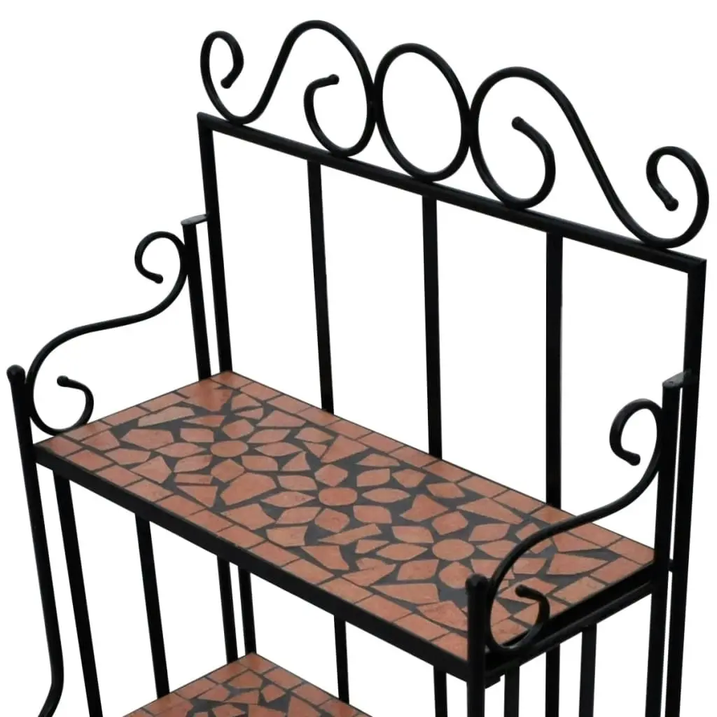 Mosaic Plant Stand Terracotta 41131