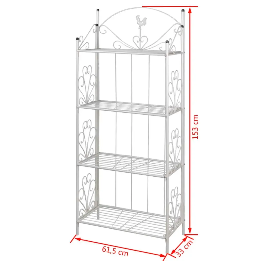 Plant Rack Square White 40781