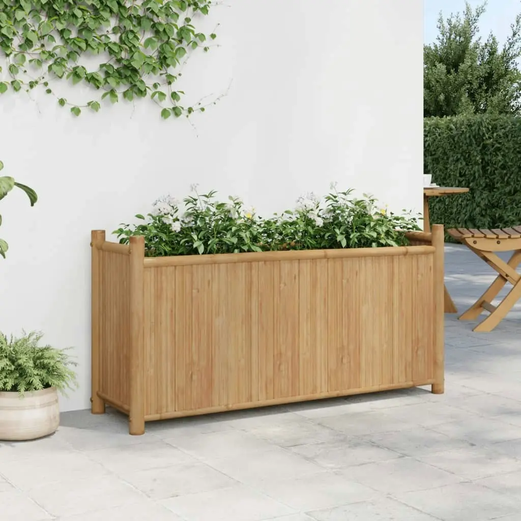 Planter 100x30x50 cm Bamboo 366463