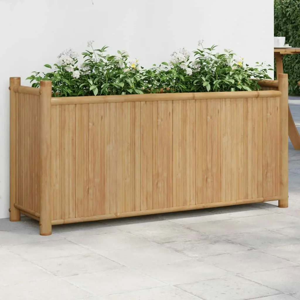 Planter 100x30x50 cm Bamboo 366463