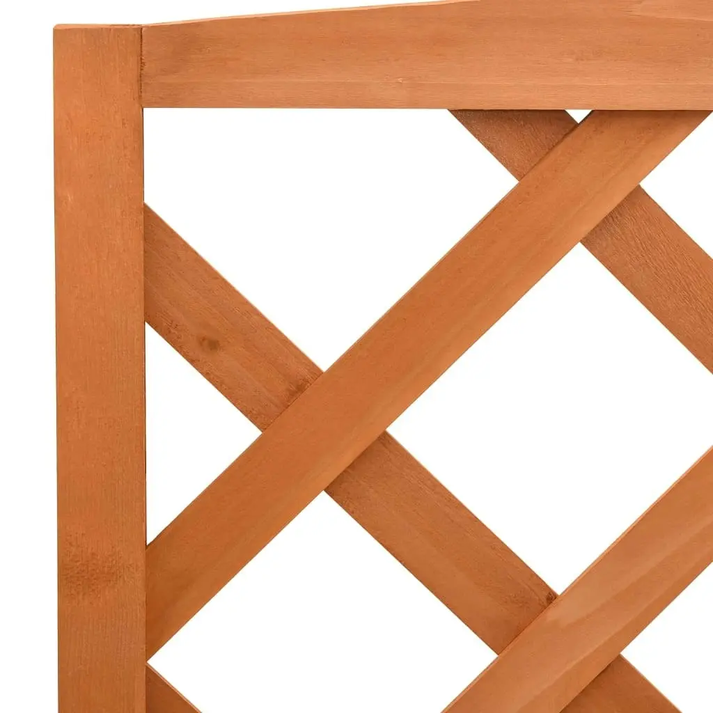 Plant Stand with Trellis Orange 70x42x120 cm Solid Firwood 314842