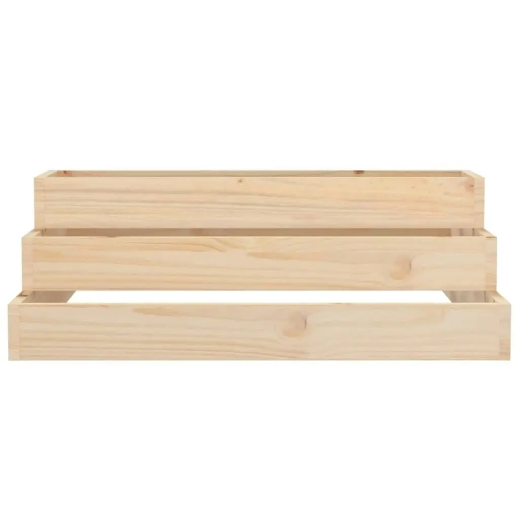 Planter 80x80x27 cm Solid Wood Pine 823892