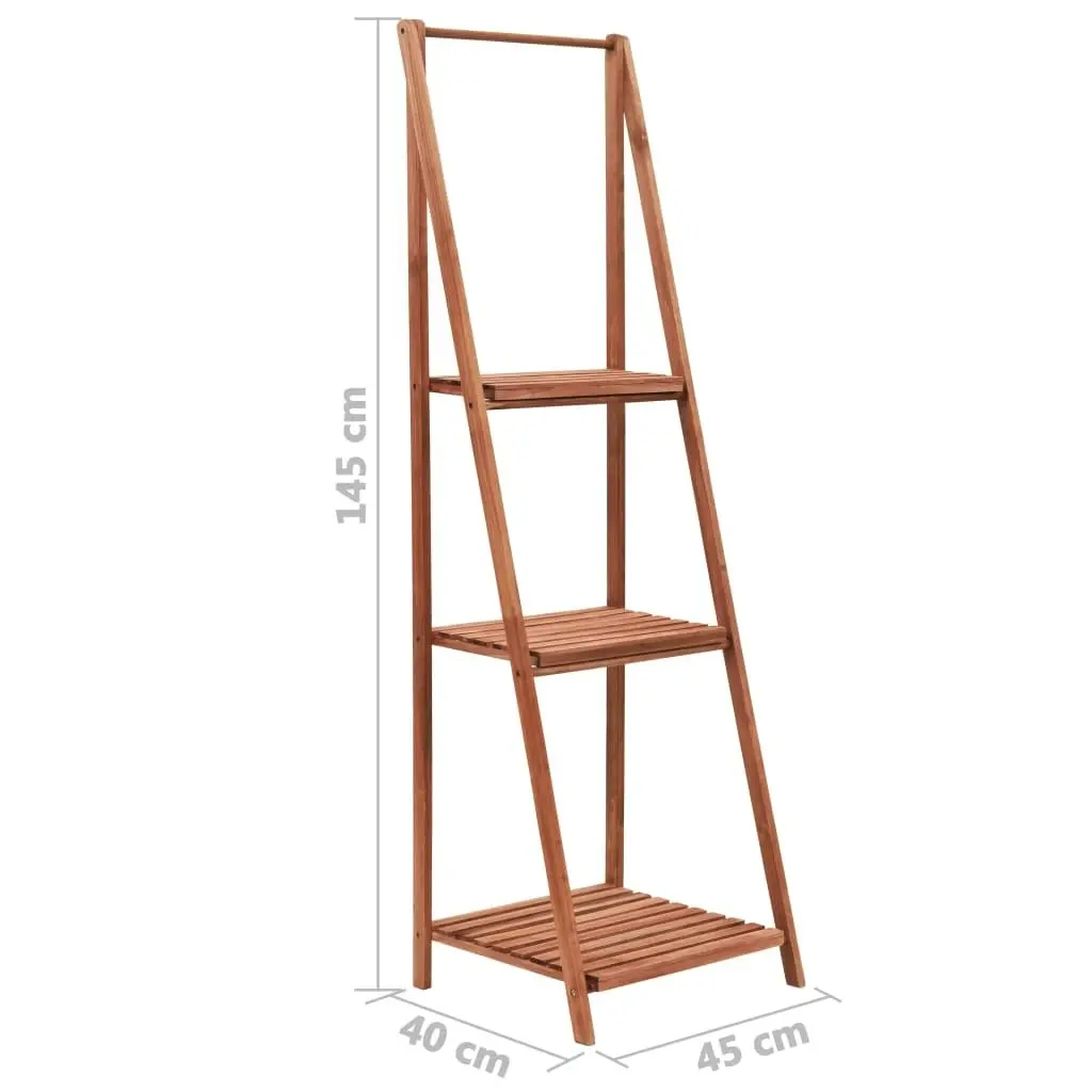 Plant Stand Cedar Wood 45x40x145 cm 246437